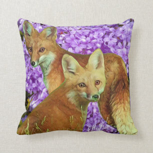 Coussin fou comme un renard à Lilacs