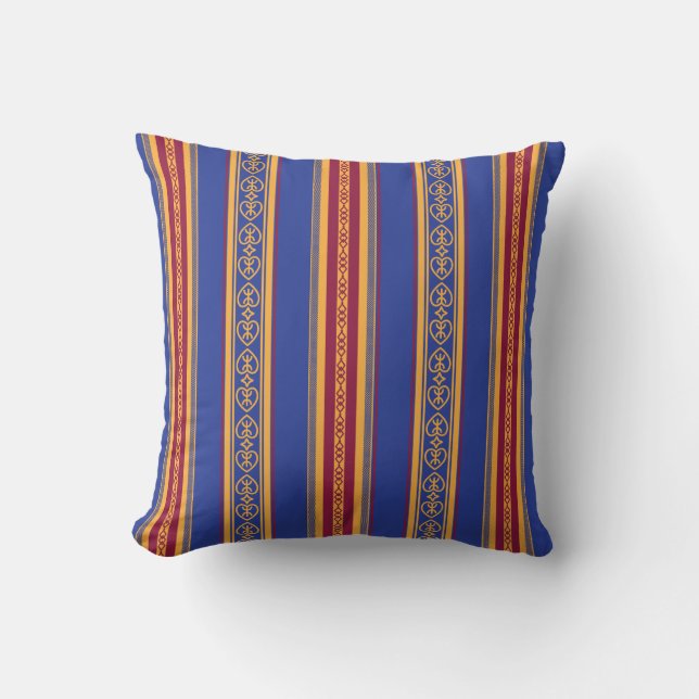 Coussin Fouda - tissus kabyle - bie kabyle Algérie  (Recto)
