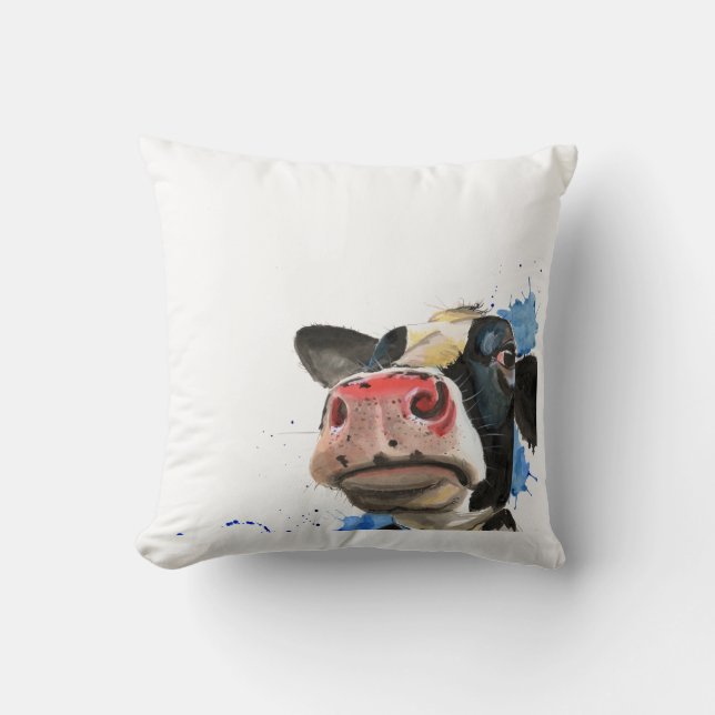 Coussin fouineur de vache, coussin de vache, (Recto)