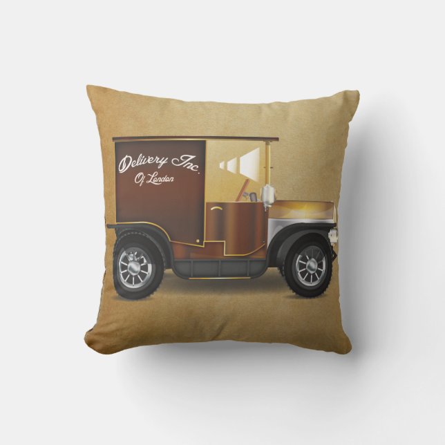 Coussin Fourgonnette vintage (Recto)