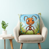 Coussin Fourmi de dessin animé joyeuse (Chaise)