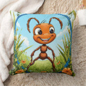 Coussin Fourmi de dessin animé joyeuse (Couverture)