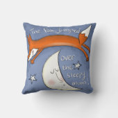Coussin Fox a sauté au-dessus de la lune (Verso)