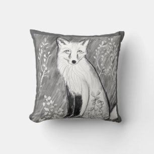 COUSSIN FOX BLANC SUR PILOTE GRIS