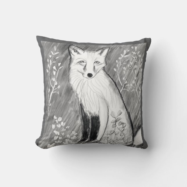 COUSSIN FOX BLANC SUR PILOTE GRIS (Recto)