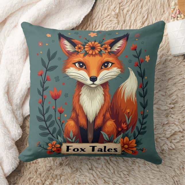 Coussin Fox Tales Boho Woodland Animal (Couverture)