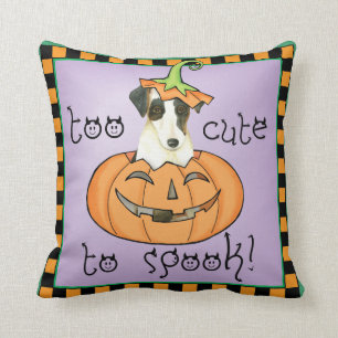 Coussin Fox Terrier doux de Halloween