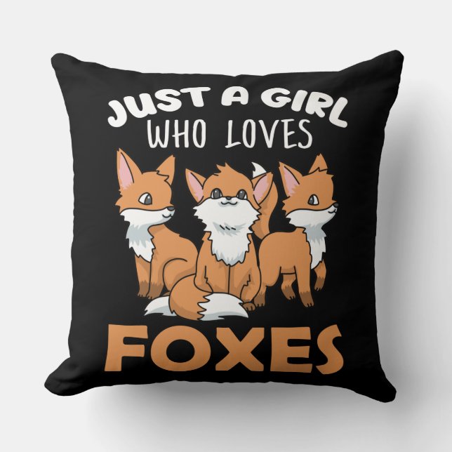 Coussin Fox Toxits Women Fox Toxits Girls Fox Lover Fox (Recto)