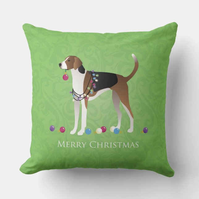 Coussin Foxhound Christmas - Feliz Naughty Dog (Recto)