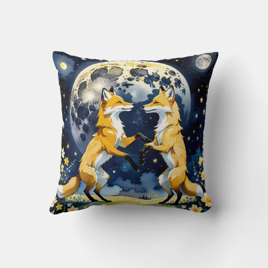 Coussin Foxtrot par Moonlight (Verso)