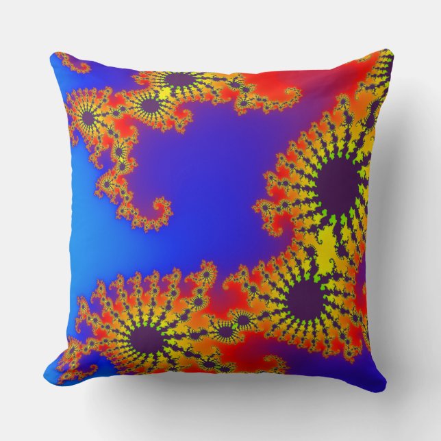 Coussin Fractal coloré 120717(02) (Recto)