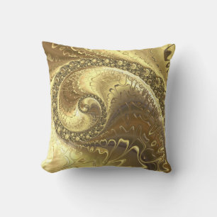 Coussin Fractale Teintes d'Or