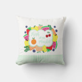 Coussin Frais sortis du marché: Baby shower pour mariage (Recto)