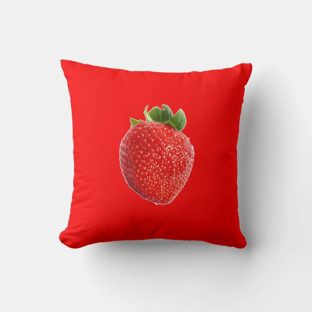 Coussin Fraise d'été (Recto)