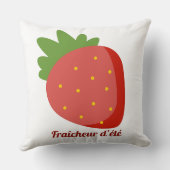 Coussin Fraise Fraîcheur d'été (Verso)