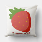 Coussin Fraise Fraîcheur d'été (Recto)