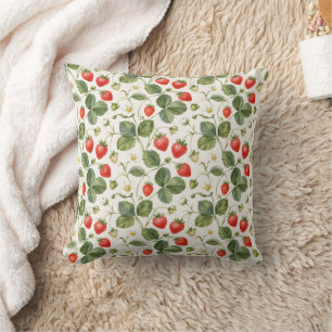 Coussin Fraise Moderne Fruit D'été