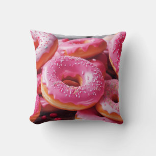 Coussin Fraise rose