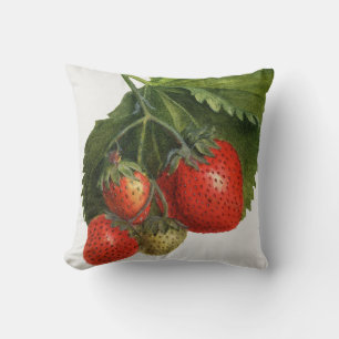 Coussin Fraise vintage