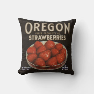 Coussin Fraises de l'Oregon dans les années 1930