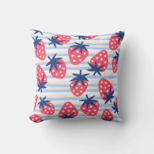 Coussin Framboise Art : Motif doux sans couture