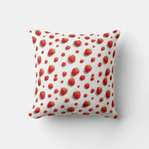 Coussin Framboises aquarelles modernes élégantes et lumine