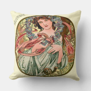 Coussin Français Art Nouveau Décembre Cuisine