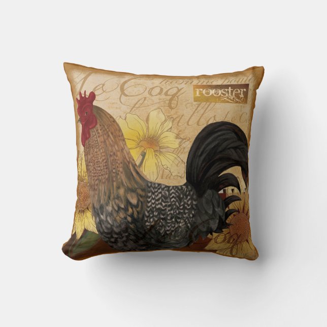 Coussin français de coq de pays (Recto)