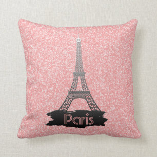 Coussin Française rose Girly Paris de parties