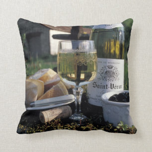 Coussin France, Bourgogne, Chablis. Vin local et