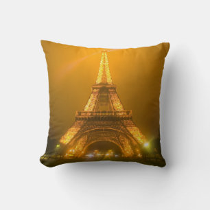 Coussin France, Paris. Tour Eiffel illuminée à 3