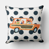 Coussin Frapper la route ouverte 4 (Verso)