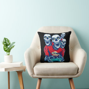 Coussin Fraternité Éternelle de Jeu : Le Squelette Rouge d