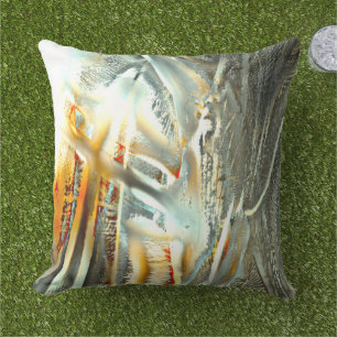 Coussin Freak texture grise brûler des pièces à découper n