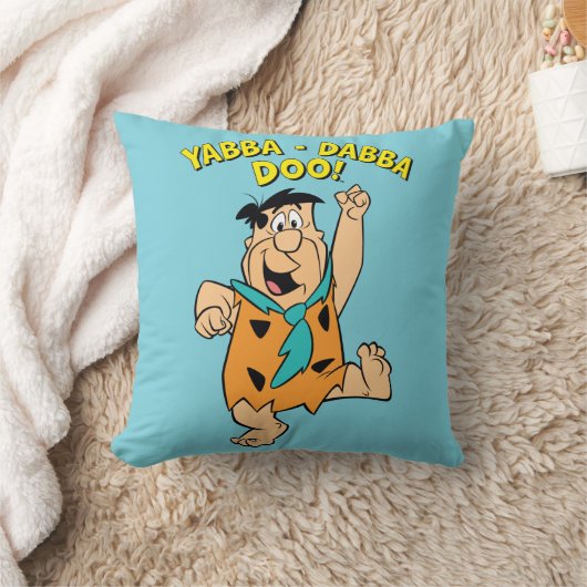 Coussin Fred Flintstone Yabba-Dabba Doo ! (Couverture)