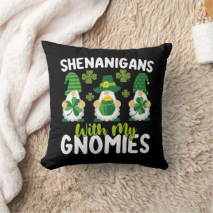 Coussin Fredonnements avec mes gnomes Gnome St Patrick's D