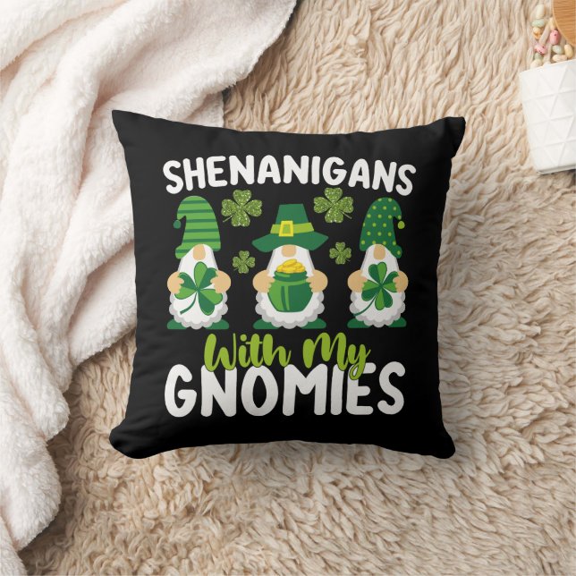 Coussin Fredonnements avec mes gnomes Gnome St Patrick's D (Couverture)