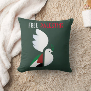 Coussin Free Palestine Throw Pillow - Activiste Home Decor