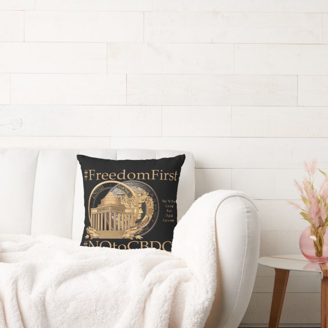 Coussin #FreedomFirst : Portefeuille de la liberté - Embra (Canapé)