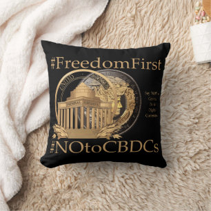 Coussin #FreedomFirst : Portefeuille de la liberté - Embra