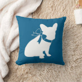 Coussin French Bulldog Theme Party - Baby shower Blue (Couverture)