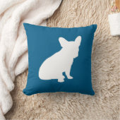 Coussin French Bulldog Theme Party - Baby shower Blue (Couverture)