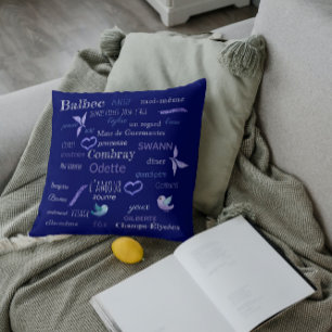 Coussin French vocabulary of Proust  - chalkboard