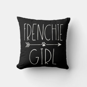 Coussin Frenchie Girl T I Love My French Bulldog Chien Mam