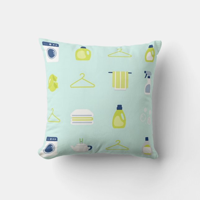 Coussin Fresh Laundry Day Pattern (Recto)