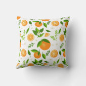 Coussin Fresh oranges with flowers and leaves (Verso)
