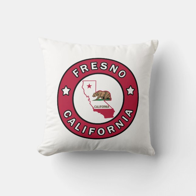 Coussin Fresno Californie (Recto)