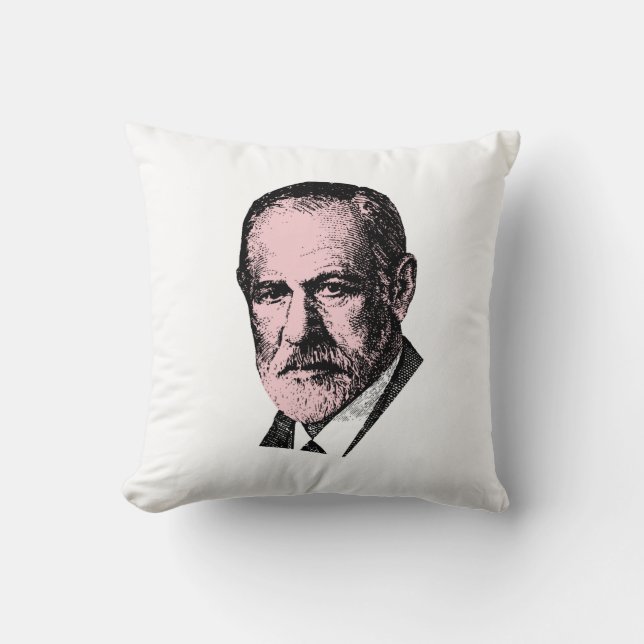 Coussin Freud rose Sigmund Freud (Recto)