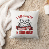 Coussin Friandise d'Halloween Coupable Design de Citrouill (Couverture)