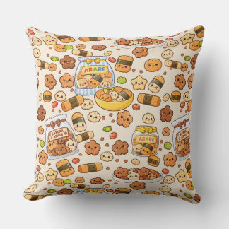 Coussin Friandise japonaise kawaii sakura arare